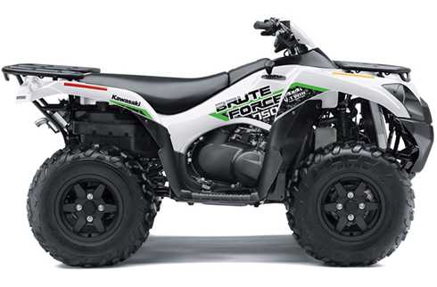 Vit fyrhjuling Kawasaki Brute Force KVF750 4X4 stulen nordost om Alunda